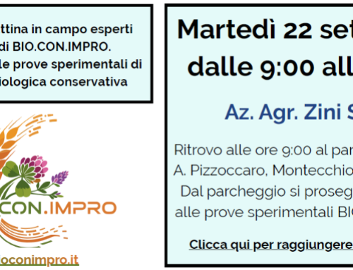 VISITA IN CAMPO ALLE PROVE BIOCONIMPRO A MONTECCHIO MAGGIORE (VI)